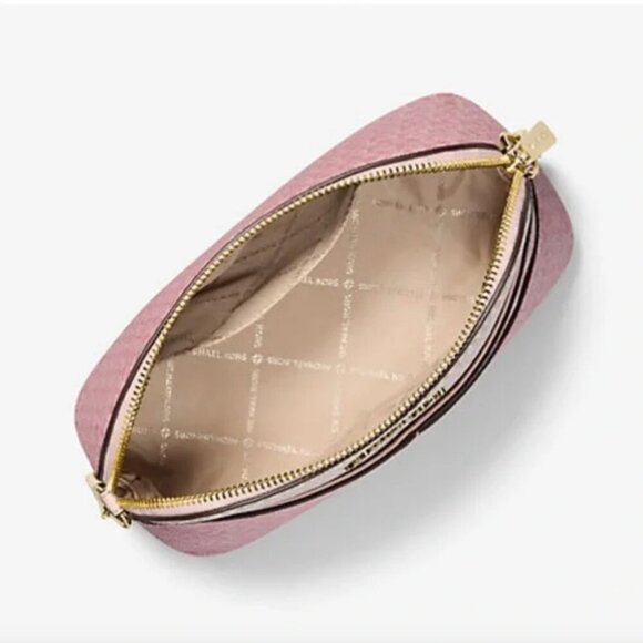 Michael Kors Jet Set Travel Medium Color-Block Crossbody Bag Blush Pink NWT - Picture 5 of 5